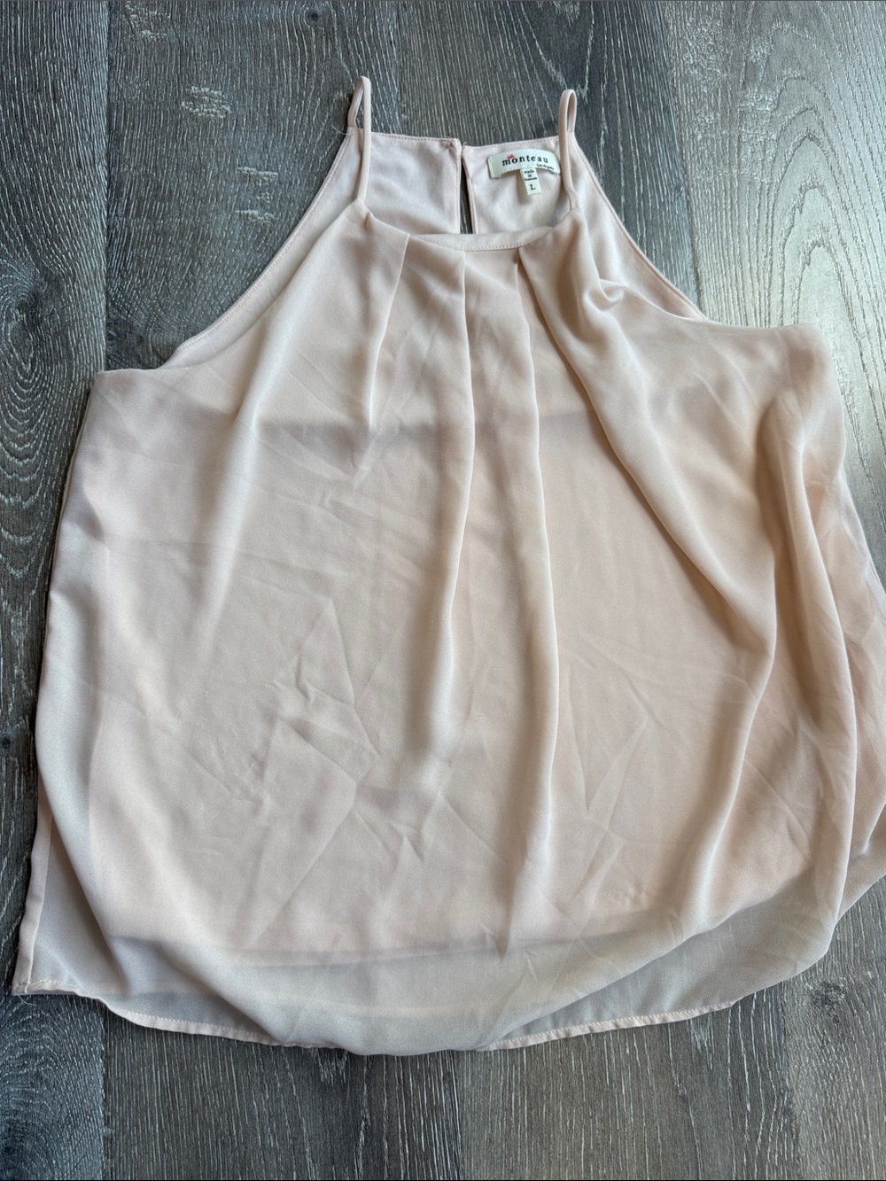 Monteau Blush Pink Spaghetti Strap Camisole 0648